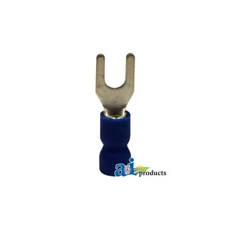 A & I Products Spade Terminal, Insulated, Wire Size 16-14, Stud Size No 6, 10 Pk 1.75 x4 x1.75 A-R25